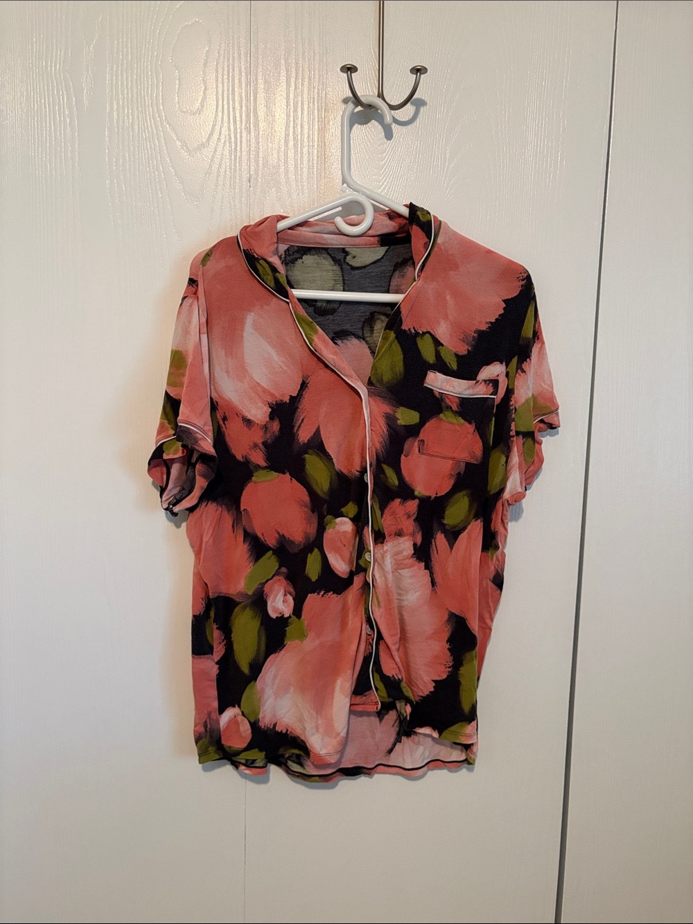 Knix Floral Pink Short-Sleeve Women's Top